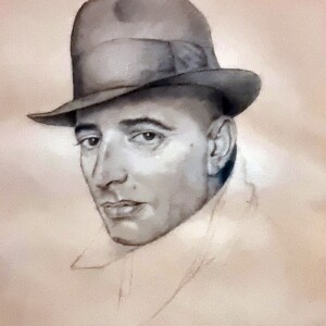 Портрет на Владимир Арнаудов, рисуван от брата на съпругата му Анна А. Владимир Арнаудов