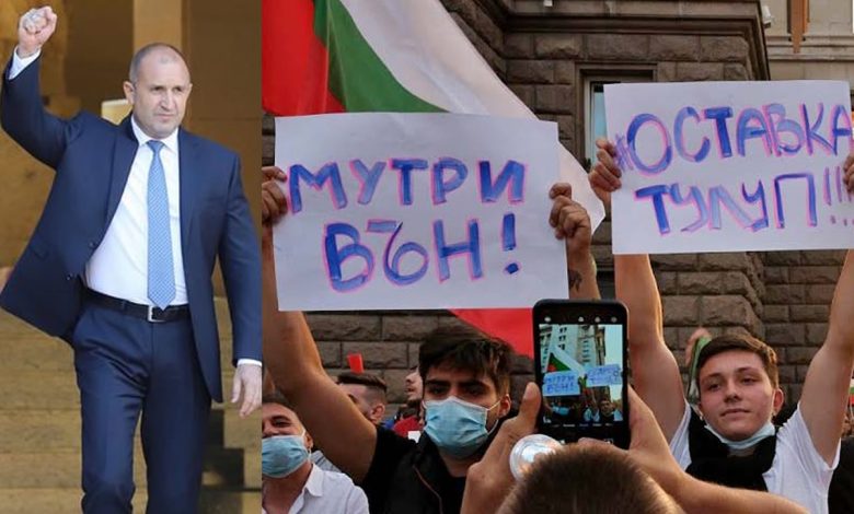 Румен Радев, протести, мутри вън